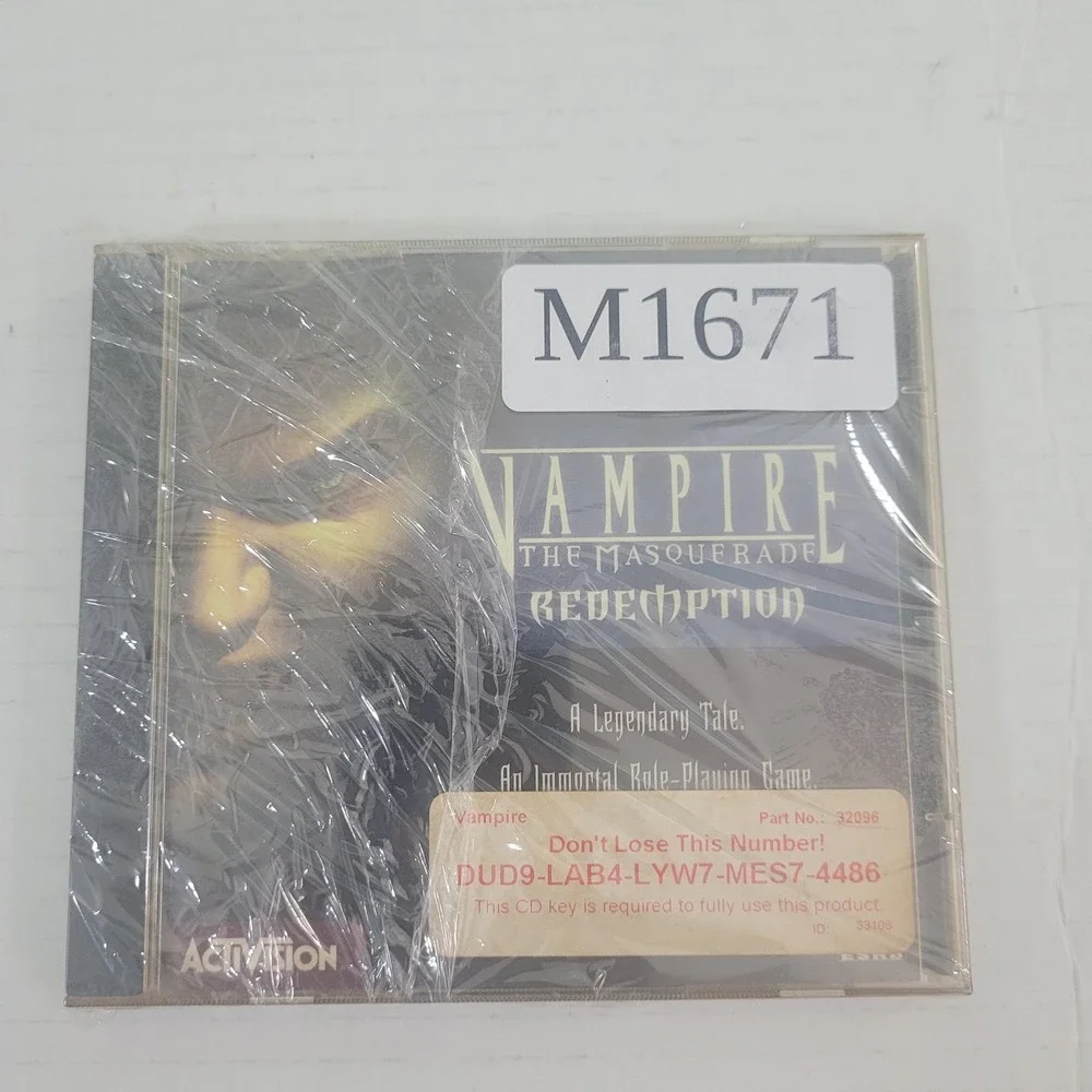 Vampire The Masquerade Redemption PC Game 2000 Big Box Jewels Complete CD‎ Key